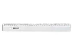 Liniaal Westcott basic kunststof 30cm transparant