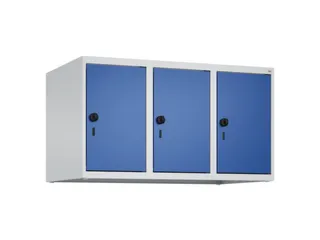 opzetkast,v. locker,3vak.,vak B 300mm,HxBxD 500x900x500mm,vleugeldeur - 1