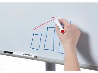 Flipover Dahle Team mobiel magnetisch gelakt staal met verstelbare arm - 2