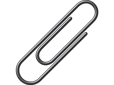 Paperclips Alco 26mm rond doos a 100 stuks zwart