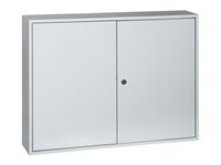 Sleutelkast 550X730X140Mm 300Haakjes 2Deuren Ral7035 cilinderslot
