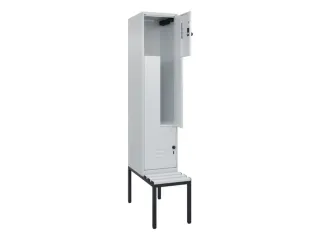 Z-garderobekast,HxBxD 2120x400x815mm,2vak,vak B 400mm,draaigrendel - 2