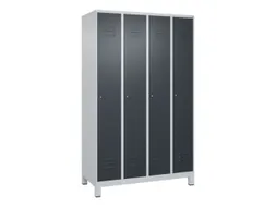 locker voor scheiding van kleding,HxBxD 1950x1200x500mm,4vak