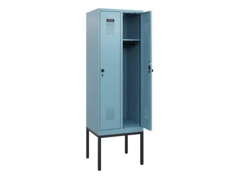 schoollocker,HxBxD 1950x600x500mm,2vak,vak B 300mm,draaigrendel