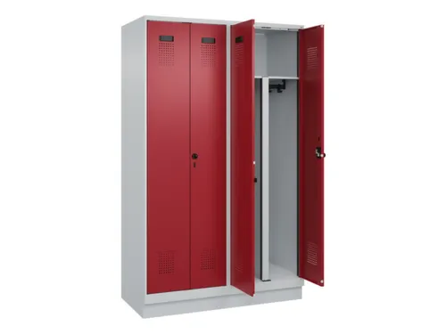 PBM-locker,HxBxD 1950x1200x500mm,4vak,vak B 300mm,draaigrendel