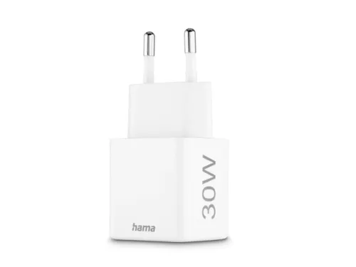 Oplader Hama USB-C/USB-A Mini PD 30W wit