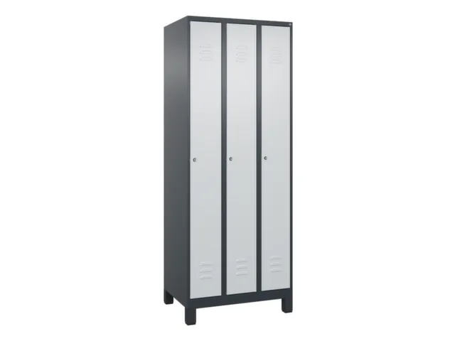locker,HxBxD 1950x750x500mm,3vak,vak B 250mm,cil.-slot,voeten