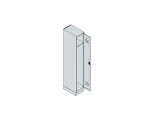 locker,HxBxD 1950x300x500mm,1vak,vak B 300mm,cil.-slot,sokkel - 3
