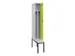 locker met bank,voor scheiding van kleding,HxBxD 2120x300x815mm,1vak