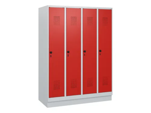 schoollocker,HxBxD 1630x1200x500mm,4vak,vak B 300mm,draaigrendel