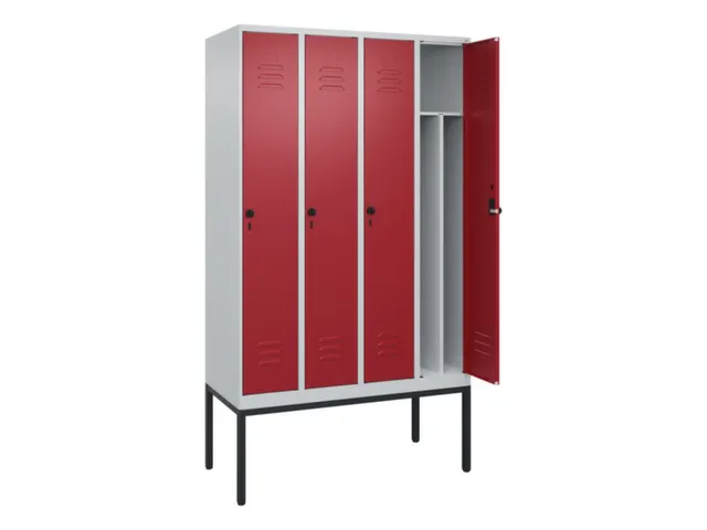 locker voor scheiding van kleding,HxBxD 2120x1200x500mm,4vak