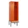 locker met bank,voor scheiding van kleding,HxBxD 2120x600x815mm,2vak