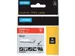 Labeltape Dymo Rhino 1805416 Vinyl 12mmx5.5m Wit op Rood