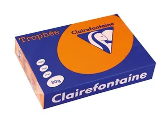 Trophée Intens Gekleurd Papier A4 80 gram 500vel Feloranje - 2