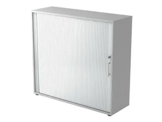 jaloeziedeurkast,HxBxD 1100x1200x400mm,2xhouten vloer,3 OH,romp grijs - 2