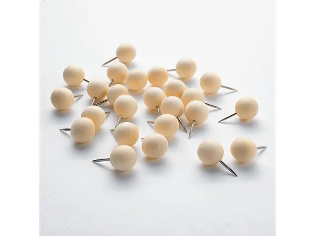 Pushpin Sigel hout 25 stuk