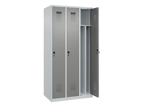 locker voor scheiding van kleding,HxBxD 1850x900x500mm,3vak