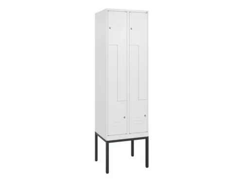 Z-garderobekast,HxBxD 2120x600x500mm,vak B 150/300mm,cil.-slot