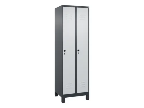 locker voor scheiding van kleding,HxBxD 1950x600x500mm,2vak