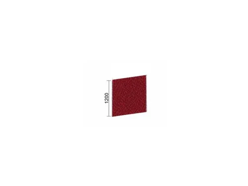 geluidabsorberende scheidingswand,HxBxD 1200x1400x41mm,wand stof,rood