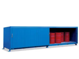 Stellingcontainer Gevaarlijke Stoffen Max. 20X200L Vaten Staand