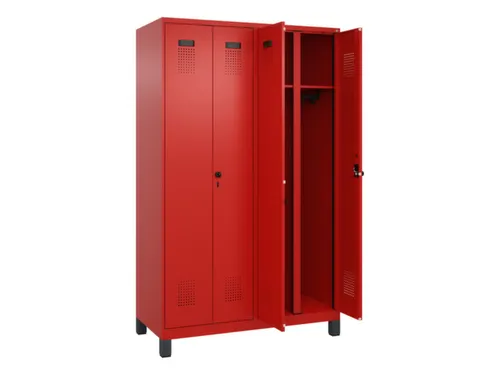 locker voor scheiding van kleding,HxBxD 1950x1200x500mm,4vak