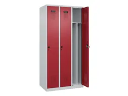 locker voor scheiding van kleding,HxBxD 1850x900x500mm,3vak