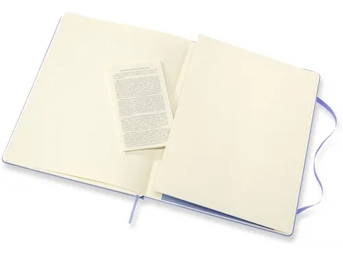 Notitieboek Moleskine XL 190x250mm blanco hard cover hydrangea blue
