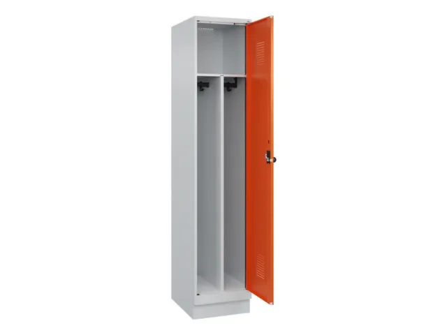 locker voor scheiding van kleding,HxBxD 1950x400x500mm,1vak