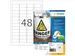 HERMA 9536 Weervast Outdoor folie-etiket A4 45,7x21,2mm Wit 1920 stuks