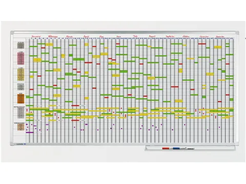 Professionele Jaarplanner 75 items / personen 100x200cm