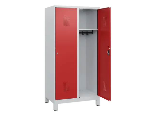schoollocker,HxBxD 1630x800x500mm,2vak,vak B 400mm,cil.-slot,voeten
