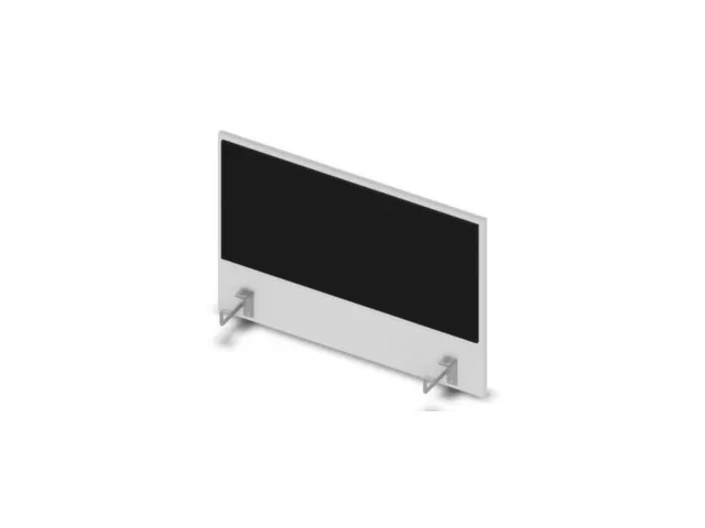 panneau de rehausse p. table de bureau Bl-blanc BN8033-noir