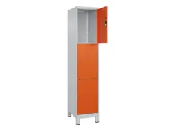 lockerkast,HxBxD 1950x400x500mm,1x3vakken,vak B 400mm,cil.-slot,voeten