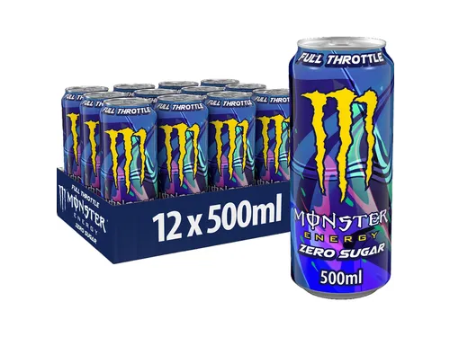 Energiedrank monster full throttle suikervrij 500ml