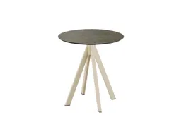 bistrotafel,HxØ 730x700mm,rond,4voeten zandkleuren