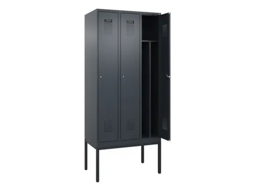 locker voor scheiding van kleding,HxBxD 2120x900x500mm,3vak