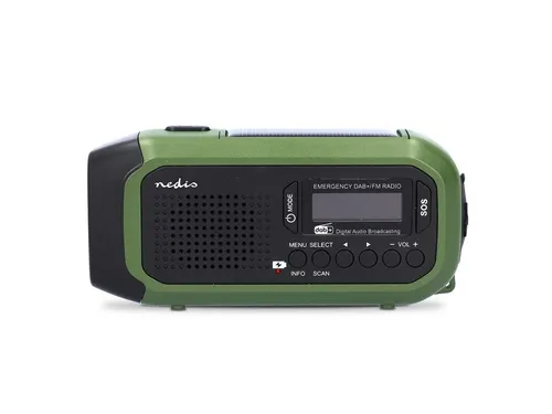 Noodradio Nedis DAB+ FM zonnepaneel