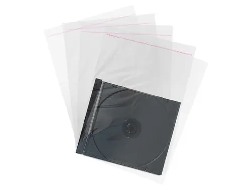 MediaRange plastic hoesjes voor 10,4 mm CD-doosjes transparant 100 st