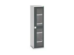 vitrinekast 2000x525x550mm 4xStalen bodem romp RAL7035 front RAL7016