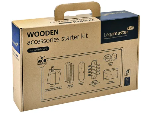 Whiteboard accessoire starter kit Legamaster WOODEN 17 stuks