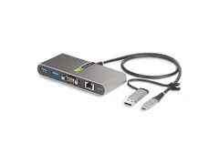 2-Port USB-C Hub met Ethernet en RS-232