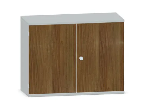Kantoorkast 770x1000x430mm Decor Romp Lichtgrijs Decor Front Noten