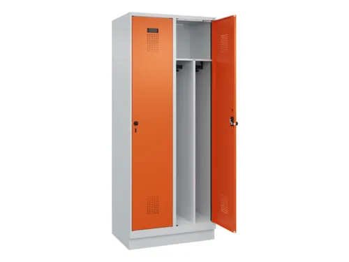 locker voor scheiding van kleding,HxBxD 1950x800x500mm,2vak