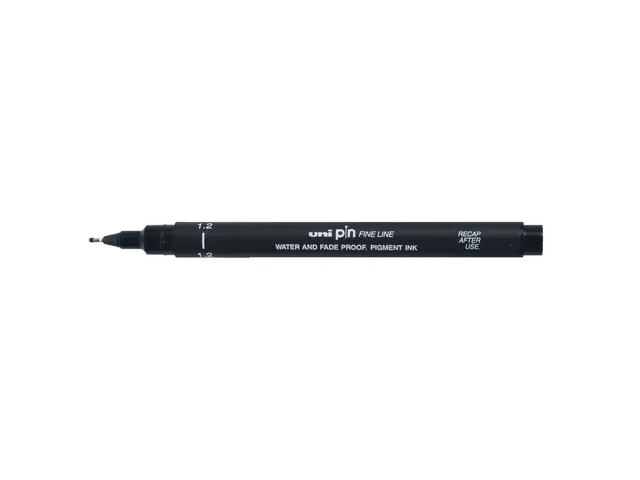 Fineliner Uni-ball Pin 1.2mm zwart
