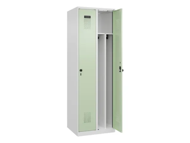 locker voor scheiding van kleding,HxBxD 1850x600x500mm,2vak