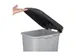 Conteneur déchets Plastique 85L Gris avec couvercle