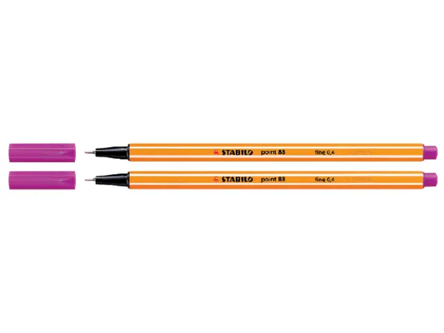 Fineliner STABILO point 88/56 roze rood 0.4mm