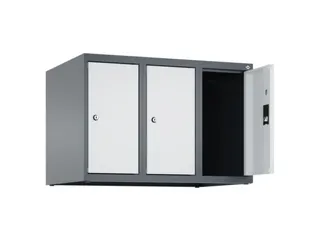 opzetkast,v. locker,3vak.,vak B 250mm,HxBxD 500x750x500mm,vleugeldeur - 2
