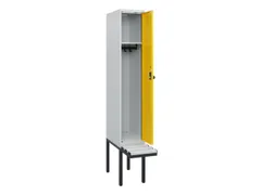 locker met bank,HxBxD 1950x300x815mm,1vak,vak B 300mm,draaigrendel